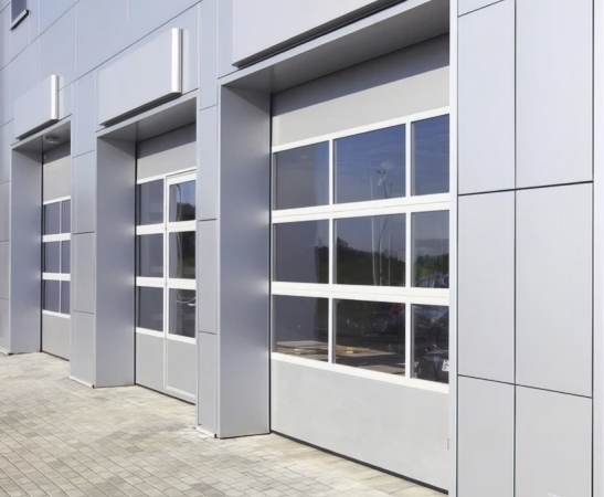 Панорамные ворота Алютех Alutrend в Нефтекумске